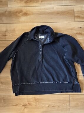 American Eagle Outfitters Big Hug Henley Sweatshirt